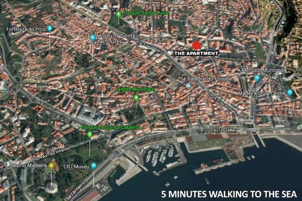 Funchal Downtown 5Min Marina + 2 Bedroom + Parking Екстериор снимка